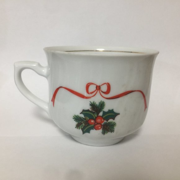 Tea Coffee Cup Christmas Mistletoe Korona Poland - Picture 8 of 16